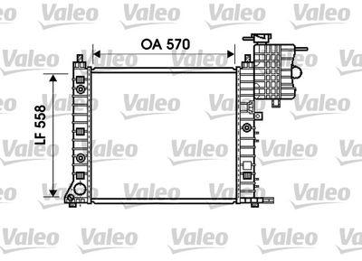 Radiator, engine cooling VALEO 732471