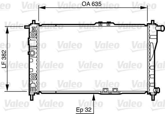 VALEO 732483 Radiator, engine cooling