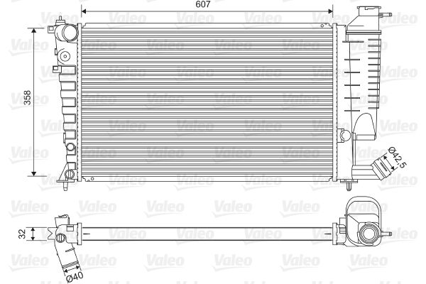 VALEO 732520 Radiator, engine cooling