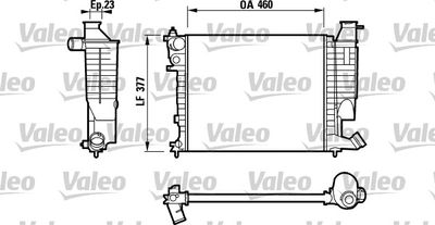 Radiator, engine cooling VALEO 732534