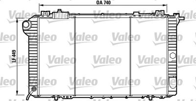 Radiator, engine cooling VALEO 732589
