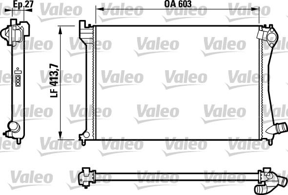 VALEO 732617 Radiator, engine cooling