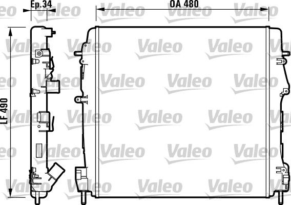 VALEO 732717 Radiator, engine cooling