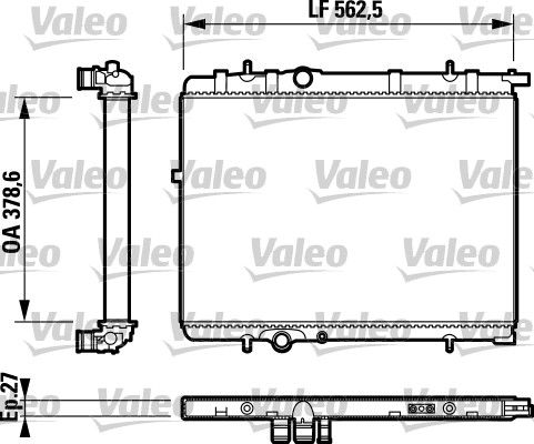 VALEO 732893 Radiator, engine cooling