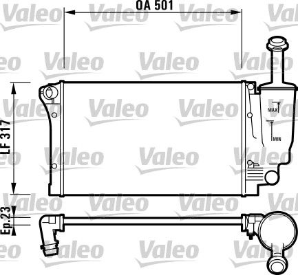 VALEO 732924 Radiator, engine cooling