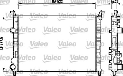 Radiator, engine cooling VALEO 732948