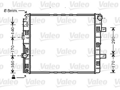 Radiator, engine cooling VALEO 733422