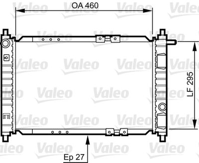 Radiator, engine cooling VALEO 734250