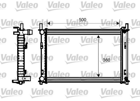 VALEO 734272 Radiator, engine cooling