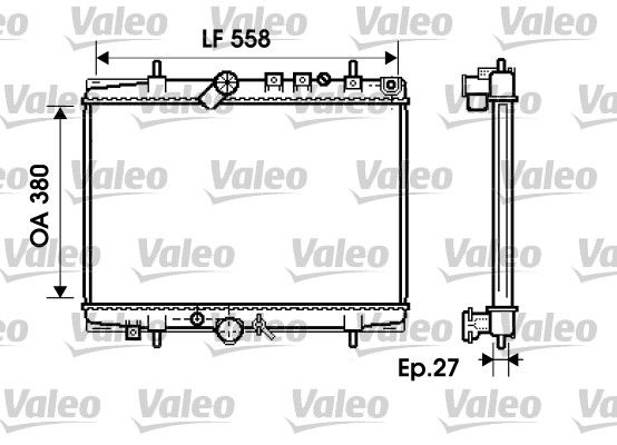 VALEO 734282 Radiator, engine cooling