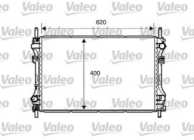 Radiator, engine cooling VALEO 734293