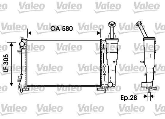 VALEO 734362 Radiator, engine cooling