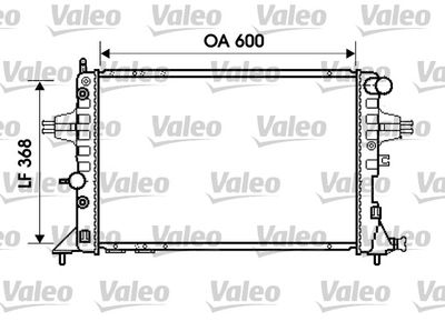 Radiator, engine cooling VALEO 734388