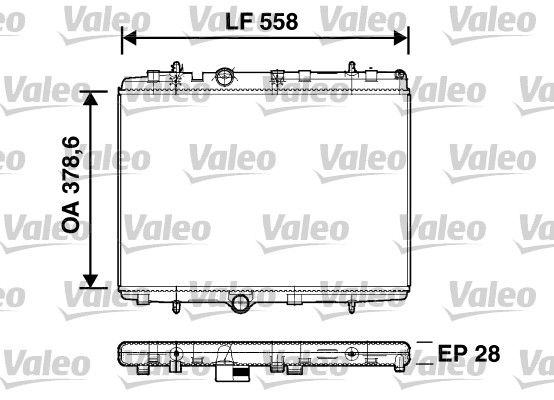 VALEO 734398 Radiator, engine cooling