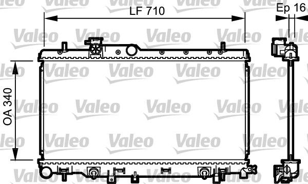 VALEO 734465 Radiator, engine cooling