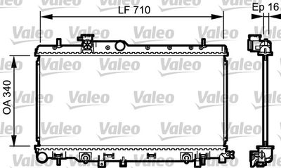 Radiator, engine cooling VALEO 734465