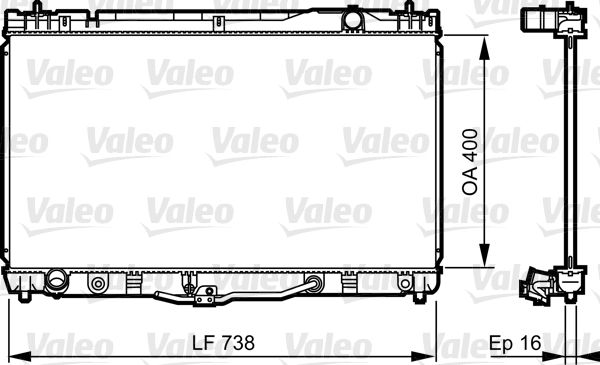 VALEO 734492 Radiator, engine cooling