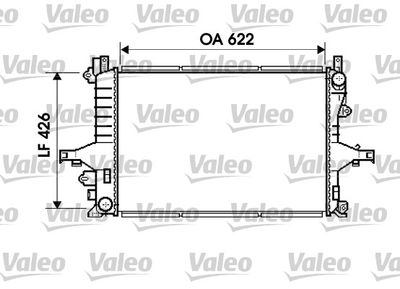 Radiator, engine cooling VALEO 734719