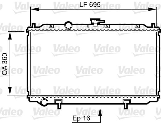 VALEO 734736 Radiator, engine cooling