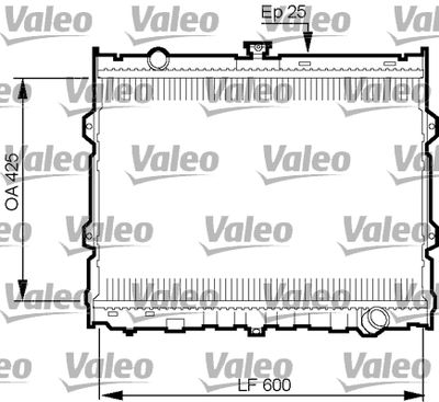 Radiator, engine cooling VALEO 734784