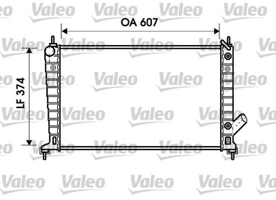 Radiator, engine cooling VALEO 734830