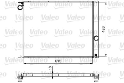 Radiator, engine cooling VALEO 734898