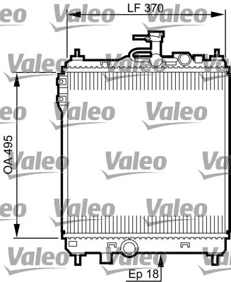 Radiator, engine cooling VALEO 734914
