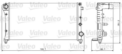 Radiator, engine cooling VALEO 734924