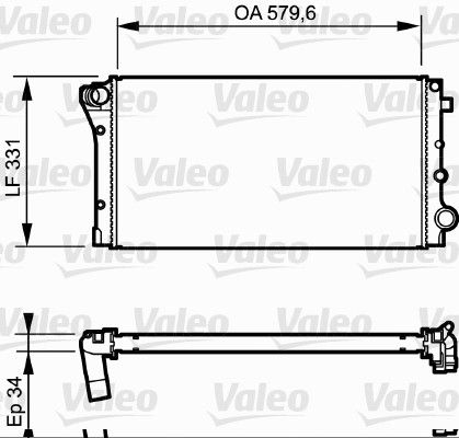 VALEO 734932 Radiator, engine cooling