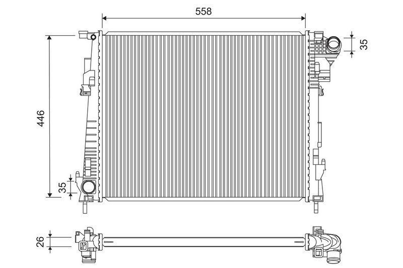 VALEO 734946 Radiator, engine cooling
