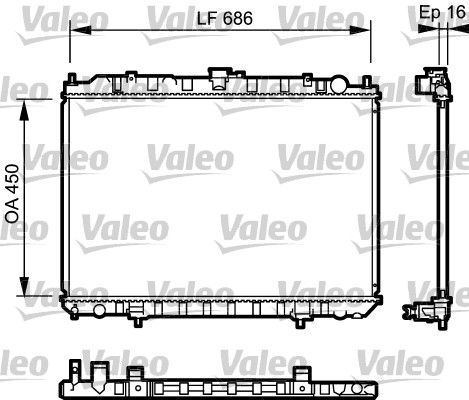 VALEO 735062 Radiator, engine cooling