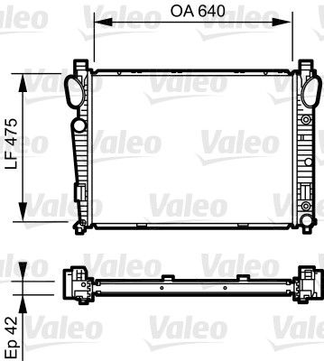 VALEO 735230 Radiator, engine cooling