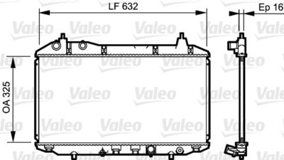 Radiator, engine cooling VALEO 735241