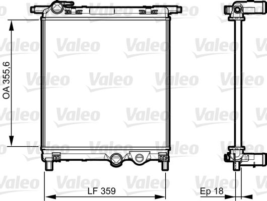 VALEO 735469 Radiator, engine cooling