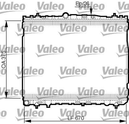 VALEO 735514 Radiator, engine cooling