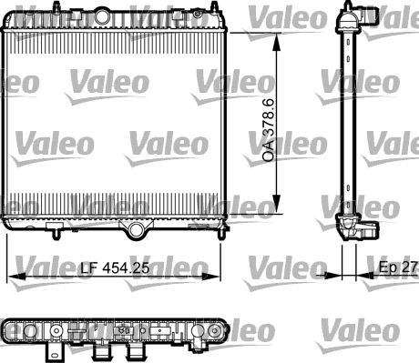 VALEO 735560 Radiator, engine cooling