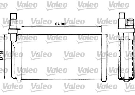 VALEO 811066 Heat Exchanger, interior heating