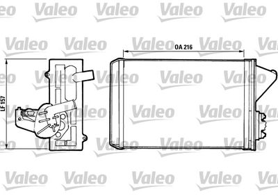Heat Exchanger, interior heating VALEO 811397