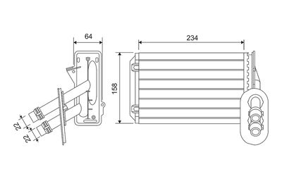 Heat Exchanger, interior heating VALEO 811501