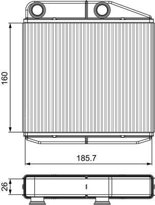 Heat Exchanger, interior heating VALEO 811502
