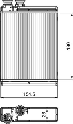 Heat Exchanger, interior heating VALEO 811517