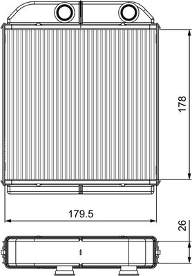 Heat Exchanger, interior heating VALEO 811538