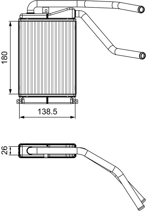 VALEO 811546 Heat Exchanger, interior heating