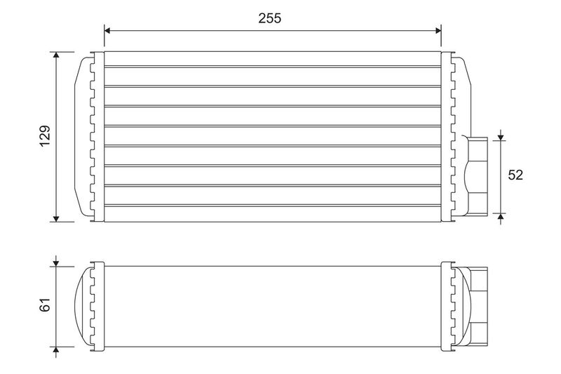VALEO 811638 Heat Exchanger, interior heating