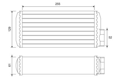Heat Exchanger, interior heating VALEO 811638