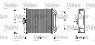 Heat Exchanger, interior heating VALEO 812299