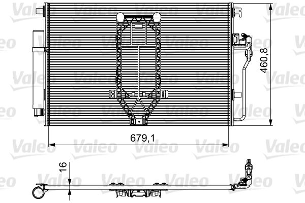VALEO 812502 Condenser, air conditioning