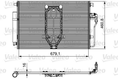 Condenser, air conditioning VALEO 812502
