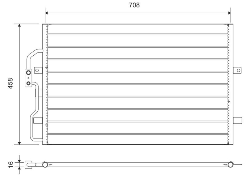 VALEO 812710 Condenser, air conditioning
