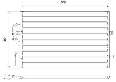 Condenser, air conditioning VALEO 812710